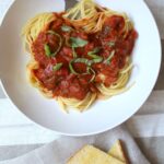 This Spicy Marinara Sauce is full of fresh veggies and has tons of flavor | VEGAN + GF | ThisSavoryVegan.com