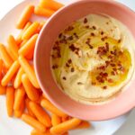 This Roasted Garlic Hummus is a simple, healthy, tasty snack | VEGAN + GF | ThisSavoryVegan.com