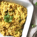 Have a delicious Thanksgiving with this Vegan Cornbread Dressing | ThisSavoryVegan.com