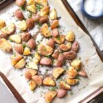 Get flavorful and crispy potatoes without any oil! | No Oil Roasted Potatoes | ThisSavoryVegan.com