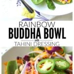 Rainbow Buddha Bowl with Tahini Dressing | VEGAN + GF | ThisSavoryVegan.com