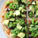 This Vegan Mexican Tortilla Pizza takes less than 20 minutes | ThisSavoryVegan.com