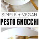 Simple Vegan Pesto Gnocchi | ThisSavoryVegan.com