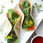 These Grilled Veggie Hummus Wraps are the perfect quick, healthy, vegan lunch | ThisSavoryVegan.com