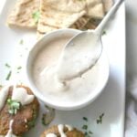 With just 6 ingredients and 60 seconds, you will have The Best Tahini Dressing ready to go. Serve this over salads, buddha bowls or roasted potatoes. 100% vegan and no blending required | ThisSavoryVegan.com #vegan #thissavoryvegan #healthyrecipes