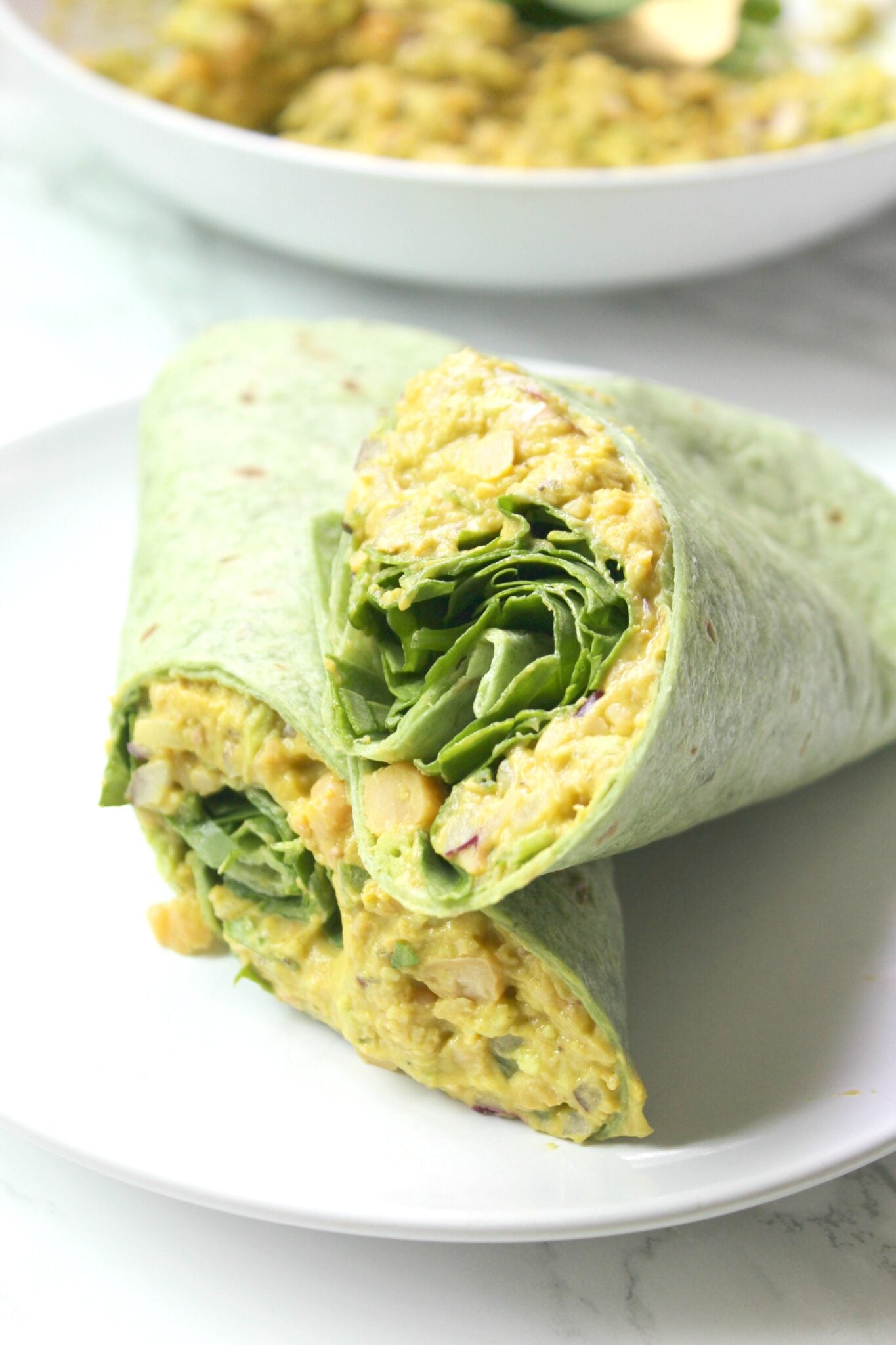 Smashed Chicken Wraps Smashed Chickpea Salad Wraps - This Savory Vegan