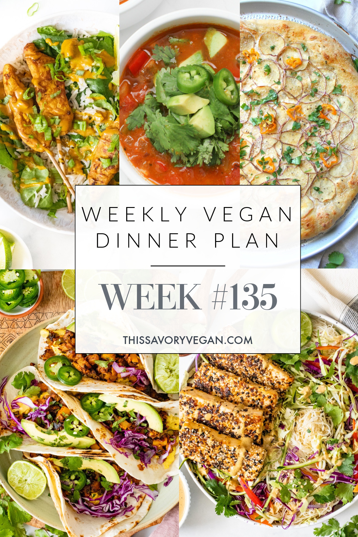Weekly Vegan Dinner Plan #135 - This Savory Vegan
