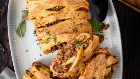 Vegan Thanksgiving Lentil Stromboli