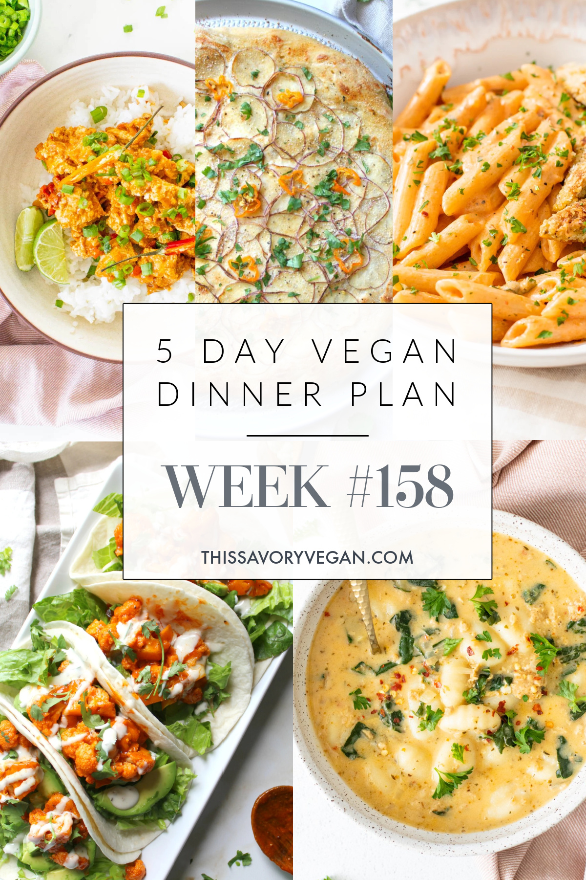 Weekly Vegan Dinner Plan #158 - This Savory Vegan