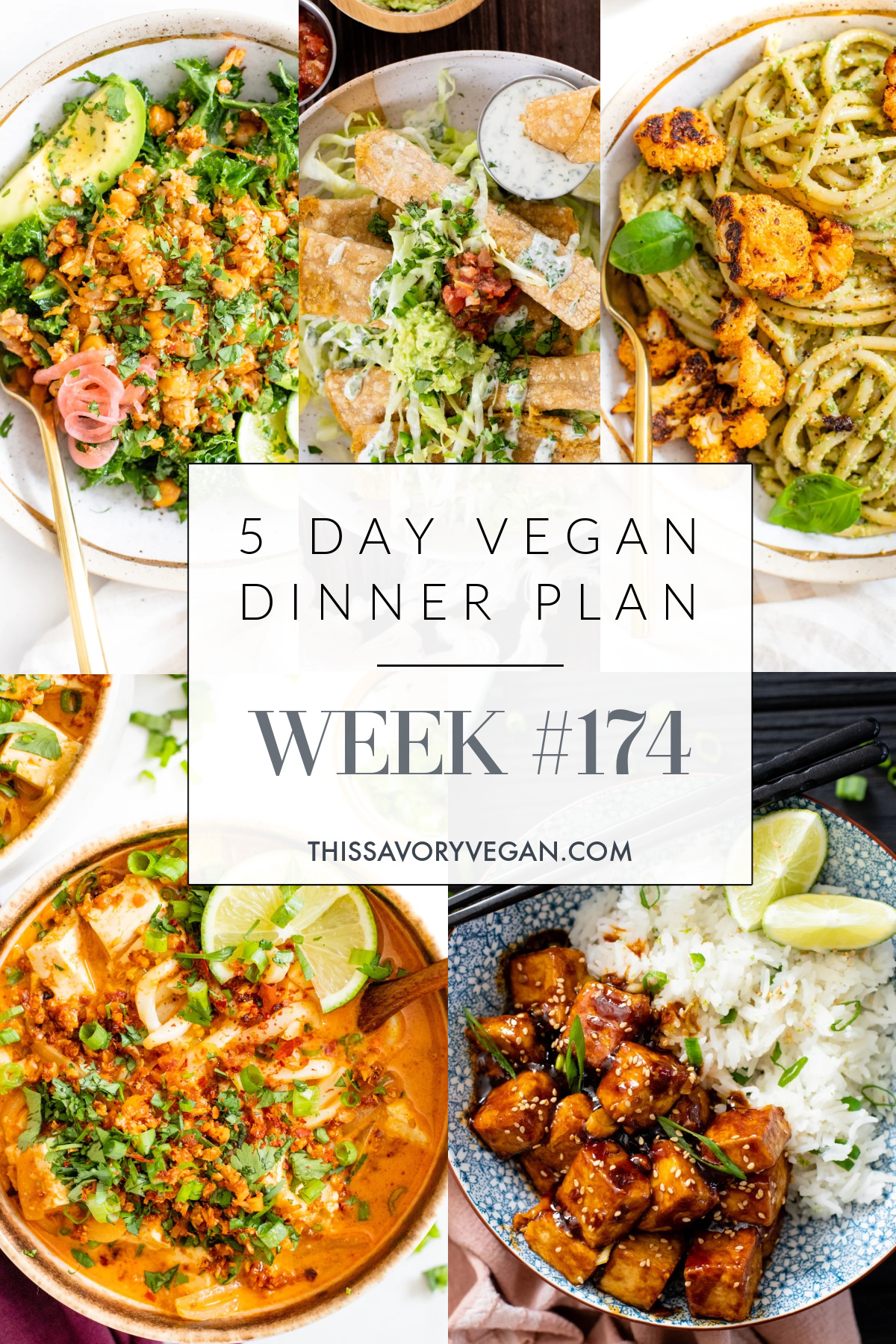 Weekly Vegan Dinner Plan #174 - This Savory Vegan