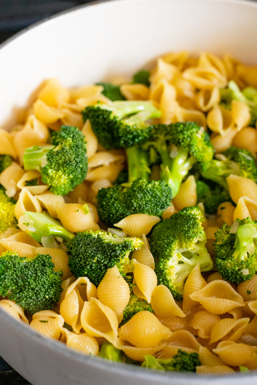 Garlic Broccoli Shells Creamy Vegan Broccoli & Shells - This Savory Vegan