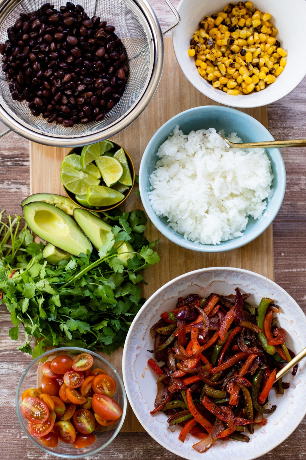 Fajita Veggie Burrito Bowls This Savory Vegan