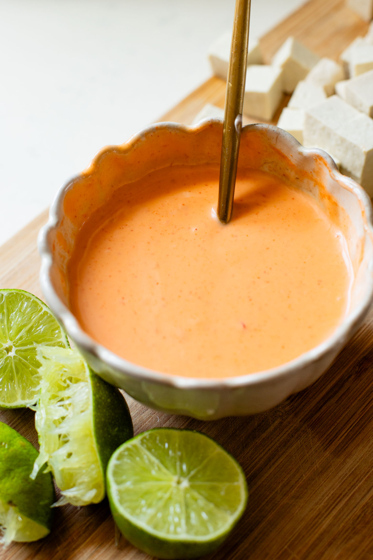 These Bang Bang Tofu Tacos have the perfect amount of spice, creaminess and crunch. The ultimate spicy vegan taco idea | ThisSavoeyVegan.com #thissavoryvegan #vegantacos #tofutacos