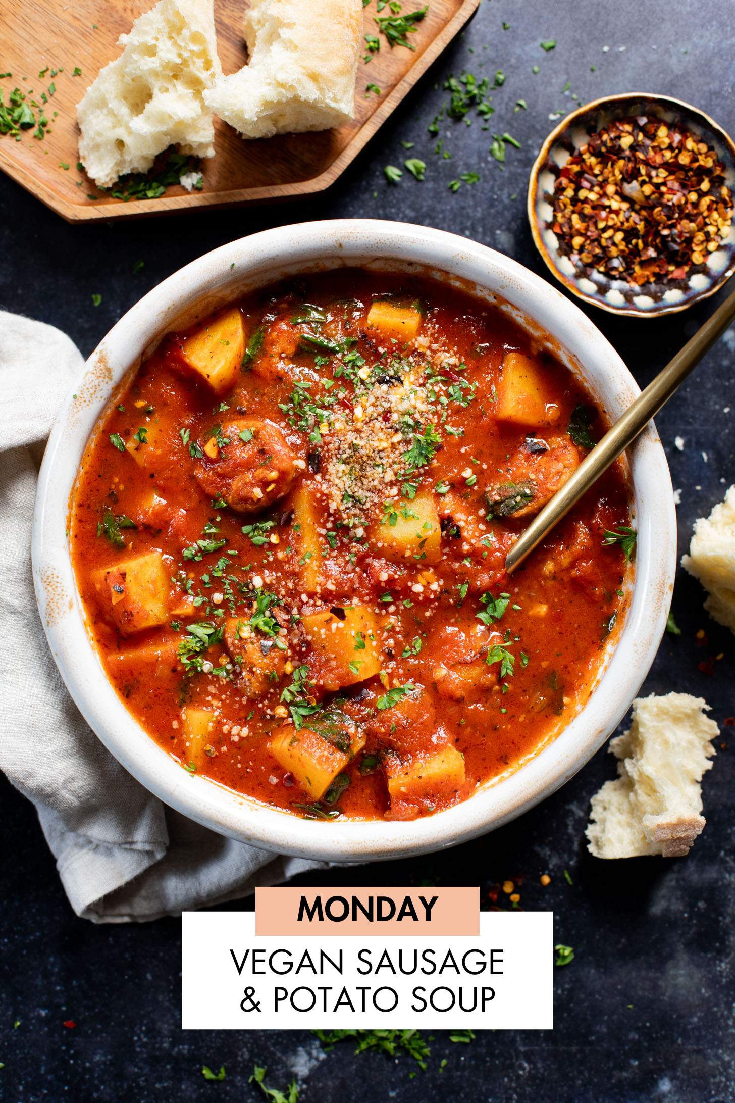 Not sure what to make for dinner this week? I have you covered with 5 simple & delicious vegan dinner ideas! | Vegan Dinner Plan #229 | ThisSavoryVegan.com #dinnerplan #veganmealprep #vegandinnerplan