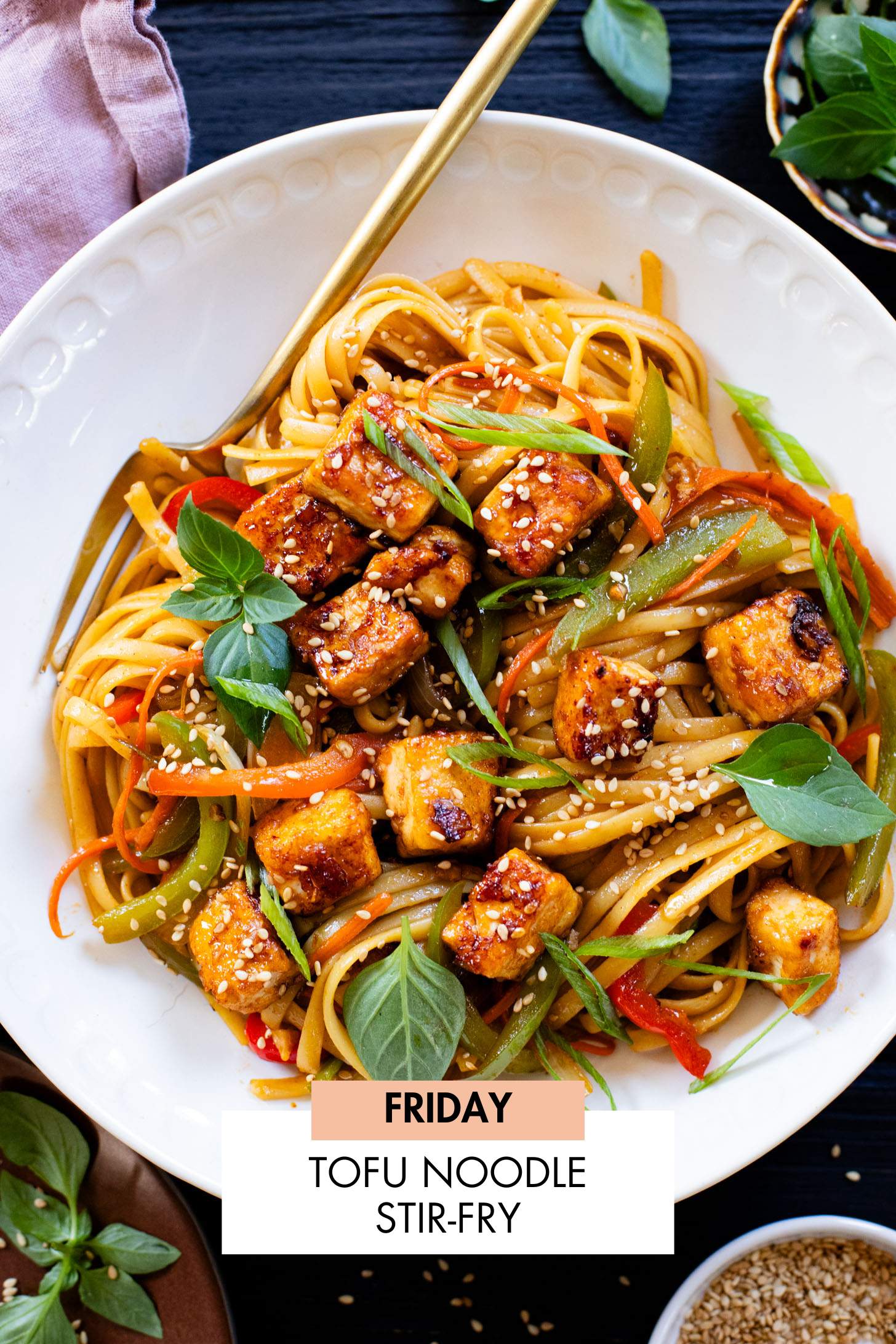 Not sure what to make for dinner this week? I have you covered with 5 simple & delicious vegan dinner ideas! | Vegan Dinner Plan #227 | ThisSavoryVegan.com #dinnerplan #veganmealprep #vegandinnerplan