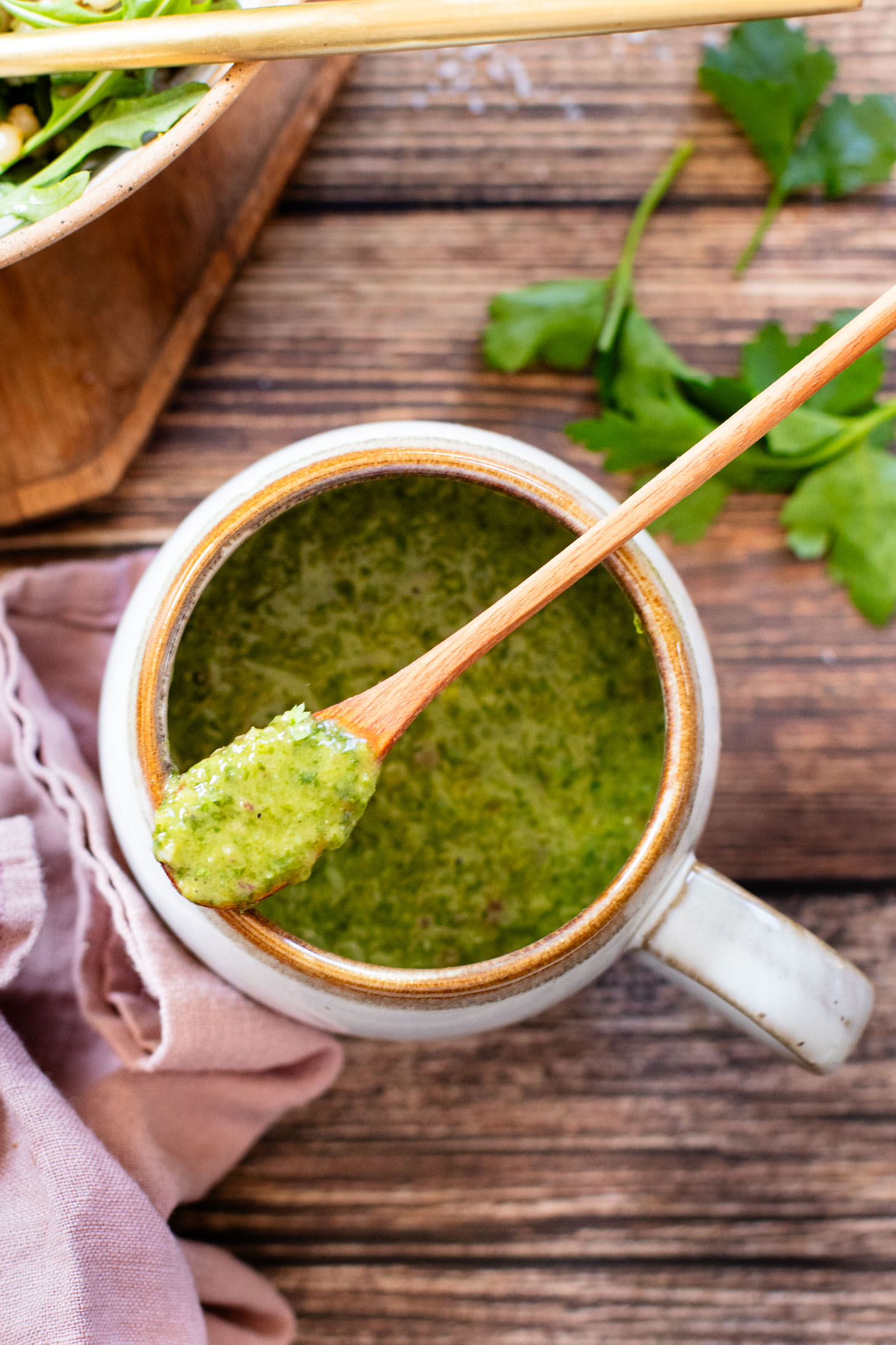 This Chimichurri Couscous & Roasted Sweet Potatoes recipe is healthy, comfort food. Pearl couscous tossed in homemade chimichurri & topped with seasoned sweet potatoes | ThisSavoryVegan.com #thissavoryvegan #couscousrecipes #roastedpotatoes