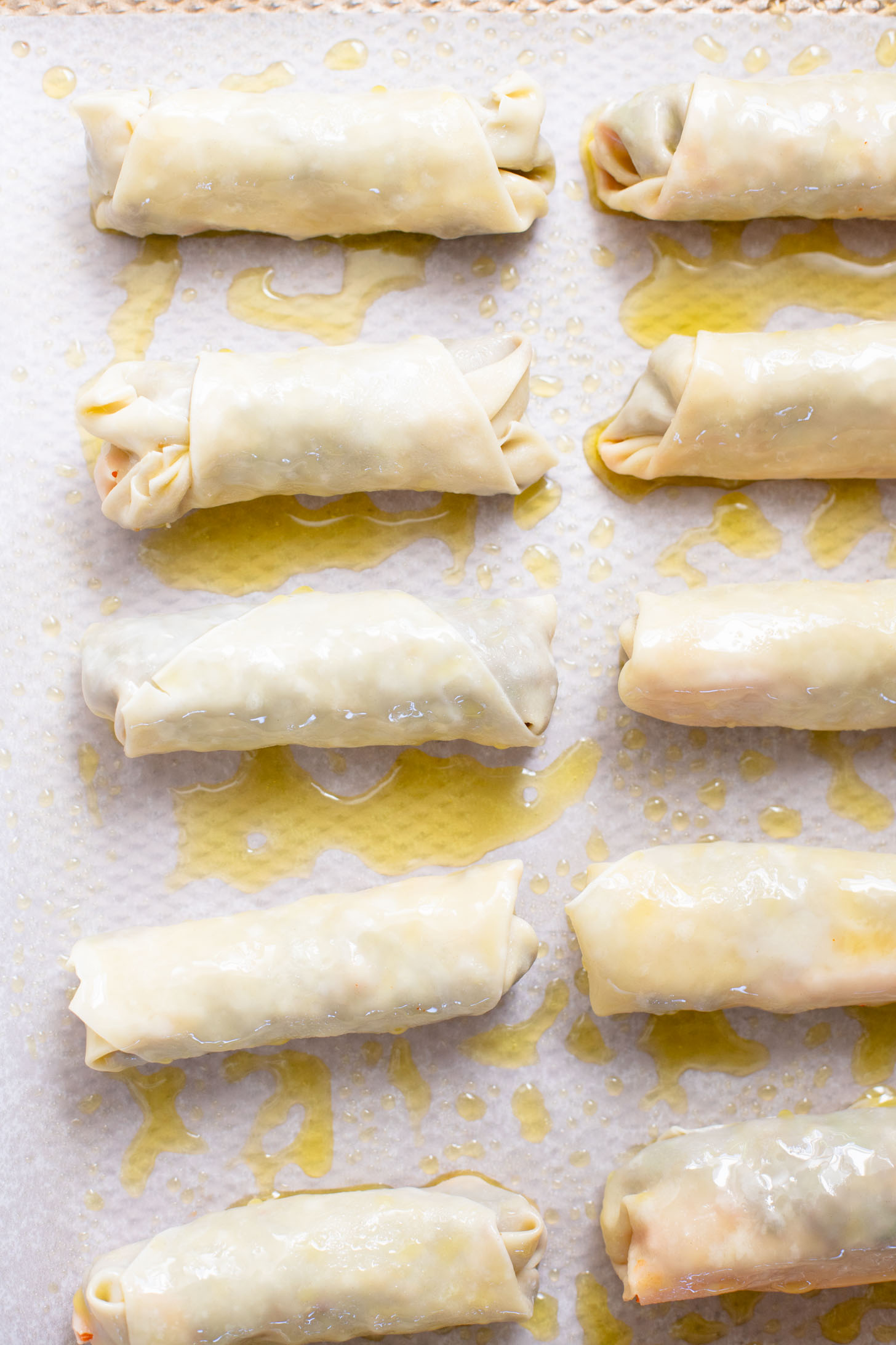 These Vegan Korean Beef Egg Rolls are the perfect party appetizer! Baked until crispy and served with sriracha mayo on the side for dipping | ThisSavoryVegan.com #thissavoryvegan #veganeggrolls #veganpartyfood