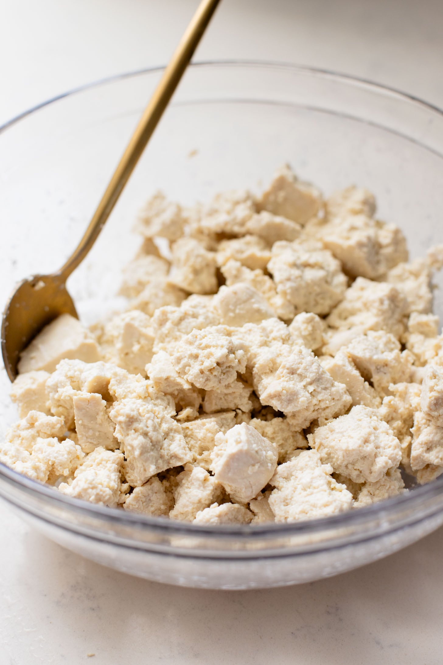 This Gochujang Tofu & Snap Peas recipe has crispy tofu & snap peas tossed in a tasty gochujang sauce. Served over rice with spicy mayo | ThisSavoryVegan.com #thissavoryvegan #crispytofu #veganasianinspired