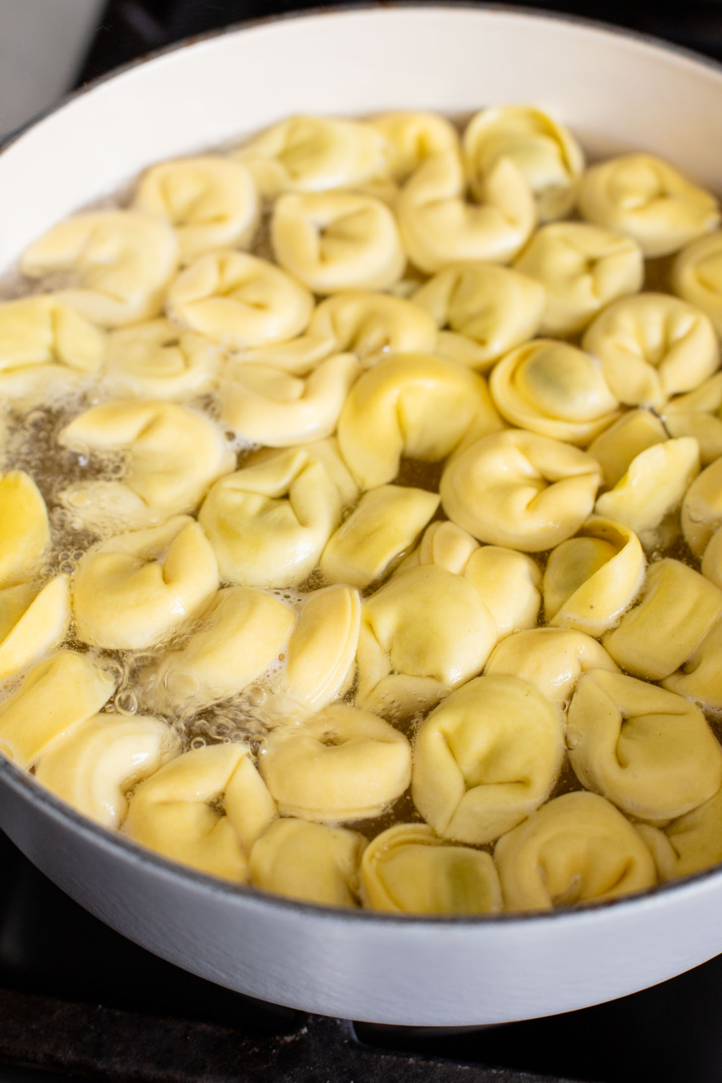 This Roasted Tomato Ricotta Tortellini is made with pre-made vegan tortellini and a simple & creamy tomato sauce! Perfect for date night | ThisSavoryVegan.com #thissavoryvegan #vegantortellini #valentinesdayrecipes