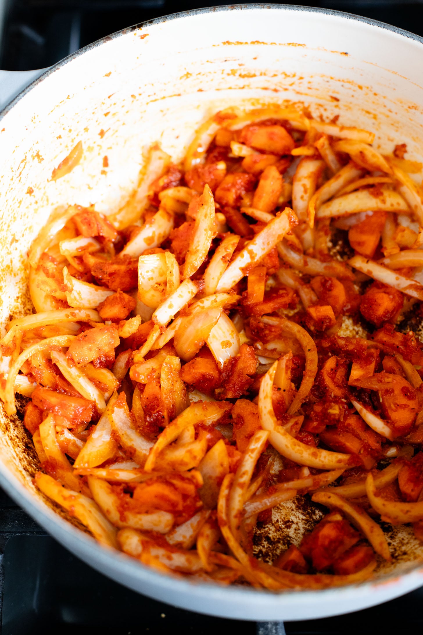This Tofu Chile Verde is a stew made with green chiles, green enchilada sauce, veggies, tofu & black beans. A healthy & easy vegan dinner | ThisSavoryVegan.com #thissavoryvegan #highproteinveganrecipes #veganstew