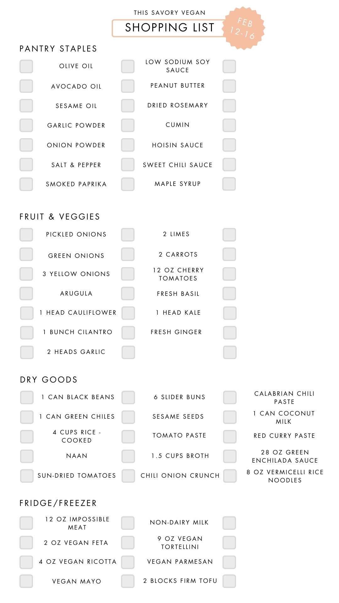 Not sure what to make for dinner this week? I have you covered with 5 simple & delicious vegan dinner ideas! | Vegan Dinner Plan #246 | ThisSavoryVegan.com #dinnerplan #veganmealprep #vegandinnerplan