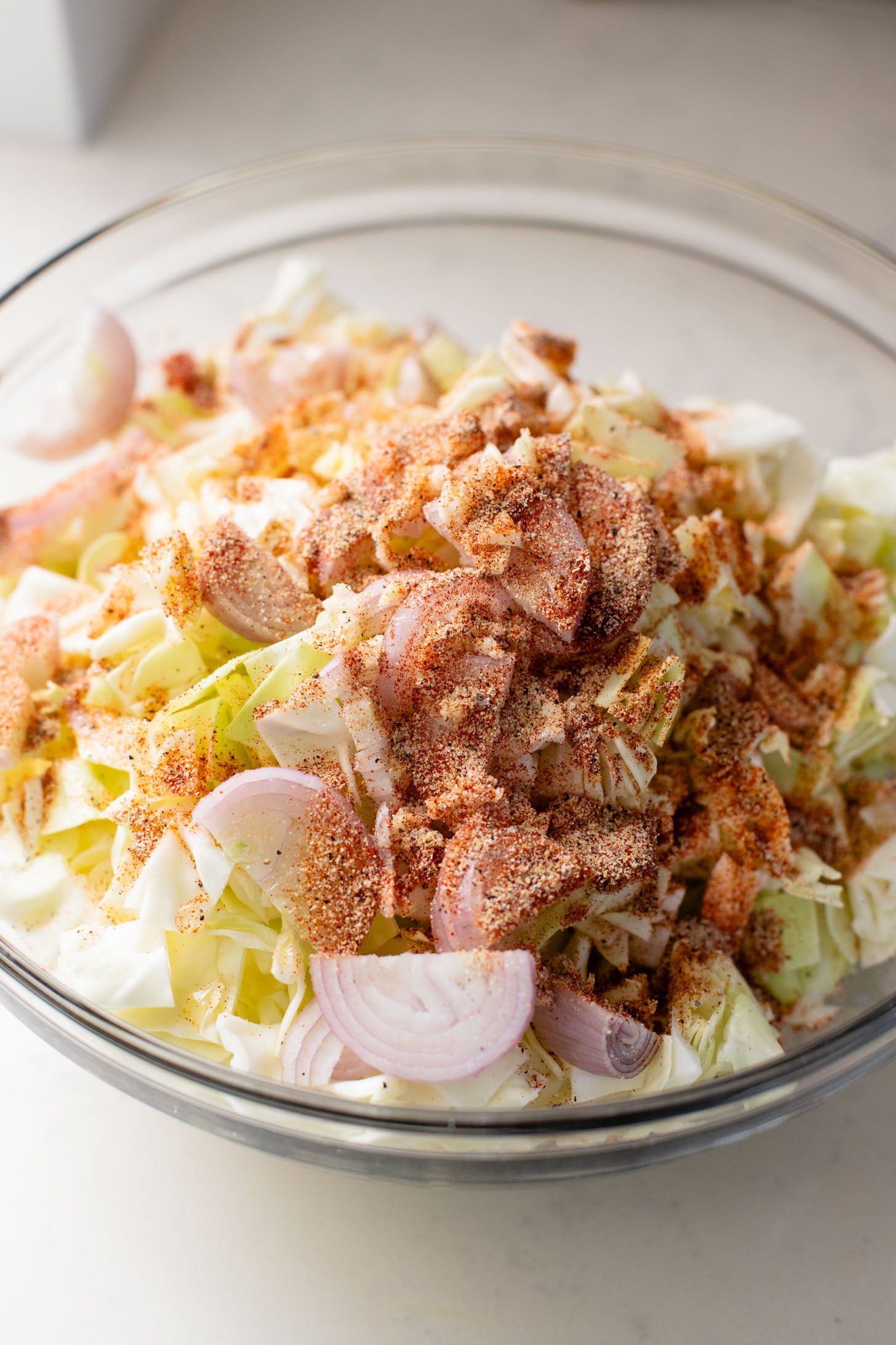 This Sheet Pan Vegan Sausage & Cabbage is an easy, low carb, vegan dinner. Ready in less than an hour and packed with flavor | ThisSavoryVegan.com