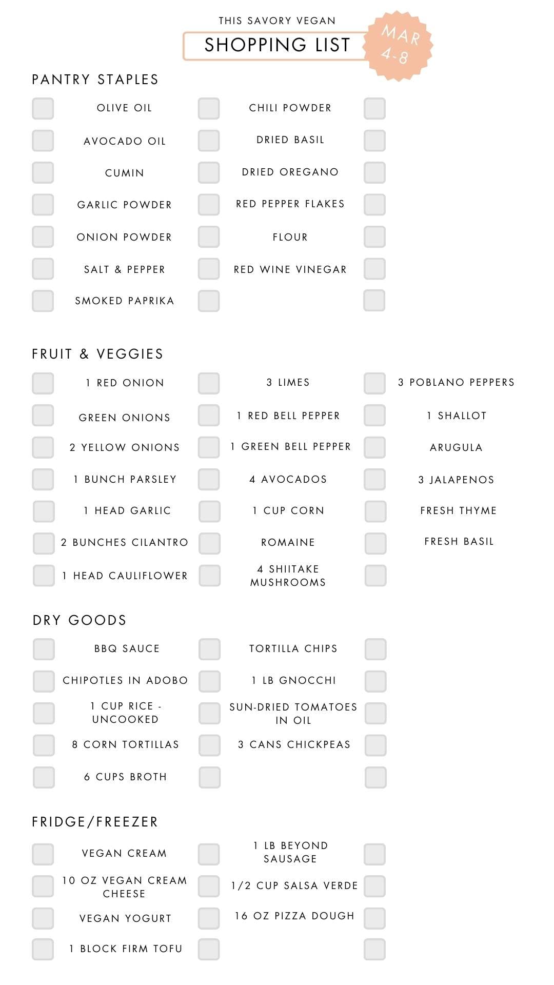 Not sure what to make for dinner this week? I have you covered with 5 simple & delicious vegan dinner ideas! | Vegan Dinner Plan #249 | ThisSavoryVegan.com #dinnerplan #veganmealprep #vegandinnerplan