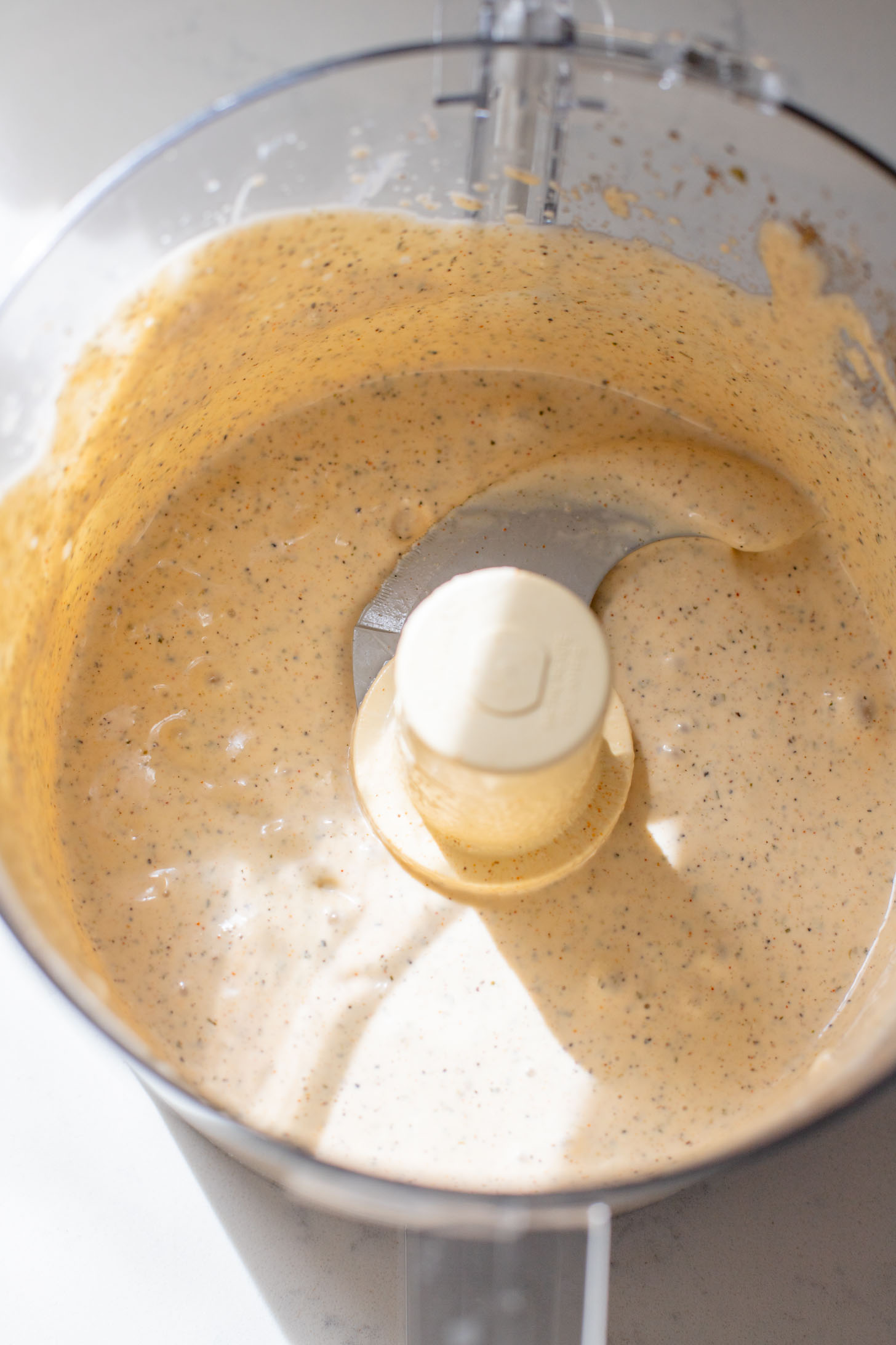 Zesty & delicious, this Cajun Caesar Pasta Salad is made with dairy-free caesar dressing, crispy chickpeas, romaine, avocado & fusilli pasta | ThisSavoryVegan.com