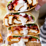 These Cajun Tofu Wraps are filled with baked cajun tofu, veggies and a dairy-free lemon pepper aioli. A great lunch or quick dinner | ThisSavoryVegan.com