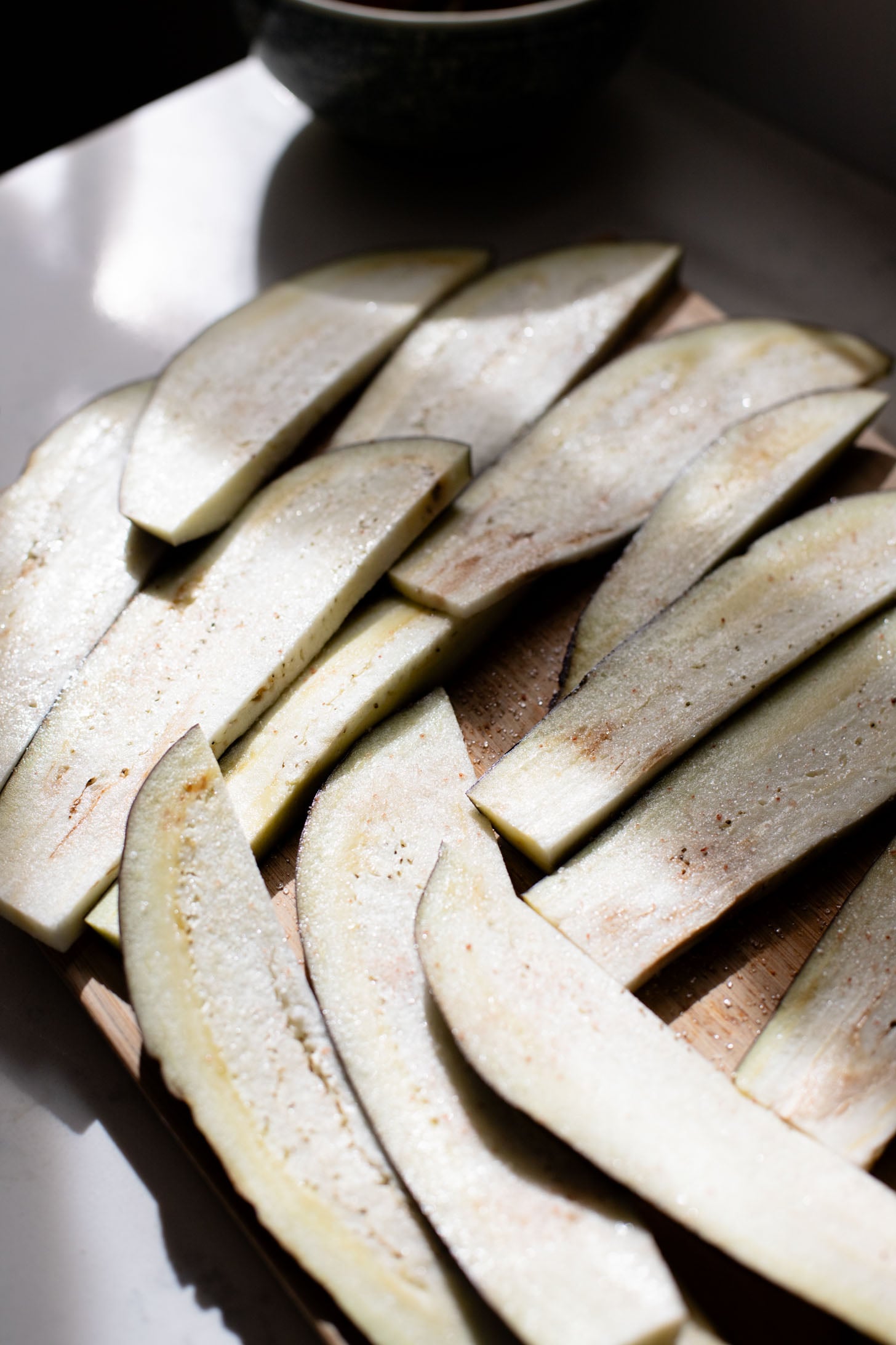 This Harissa Eggplant Picnic Sandwich is perfect for lunch outings. Made with ciabatta and layered with loads of veggies, pesto & tahini sauce | ThisSavoryVegan.com