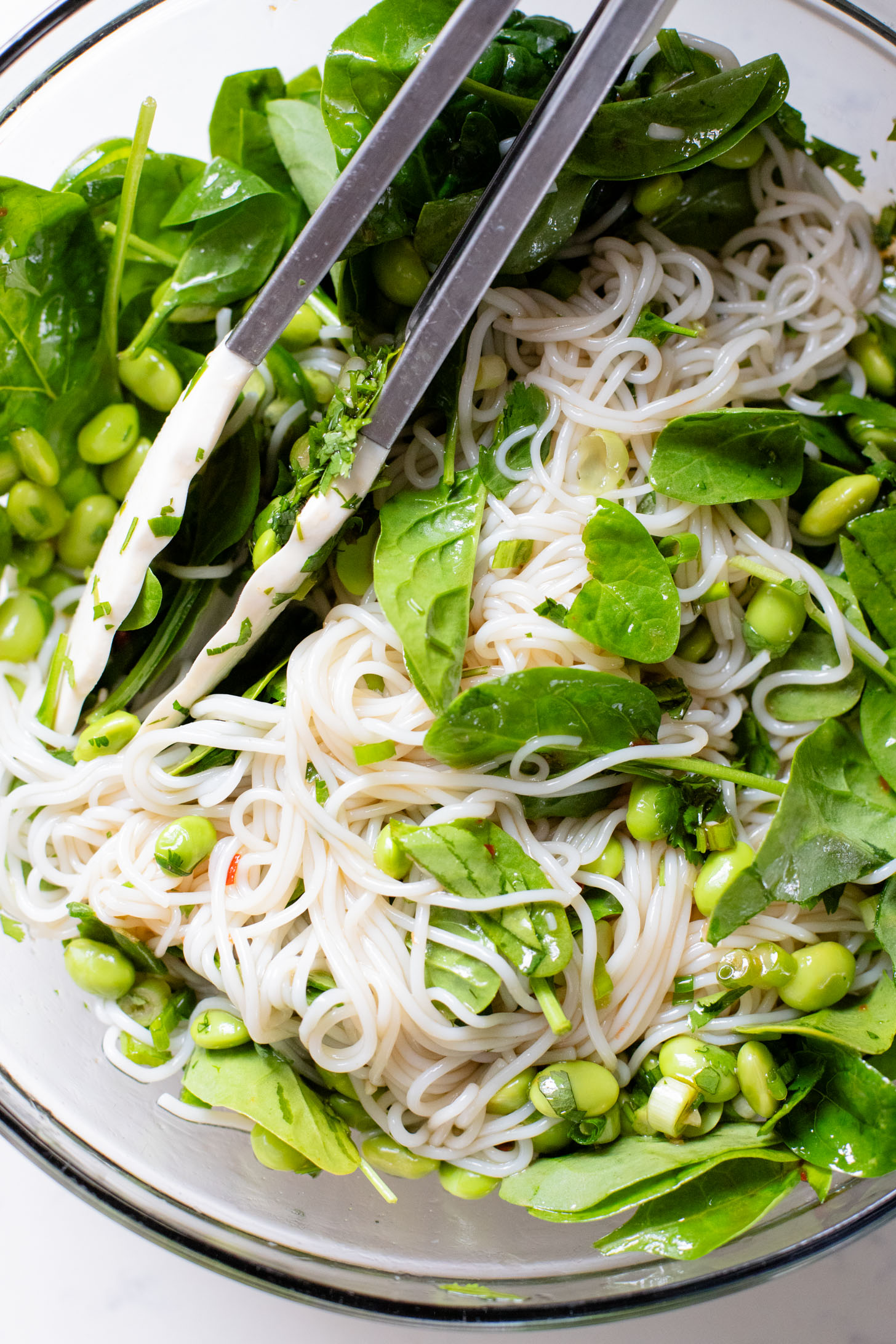 This Hoisin Tempeh Noodle Salad is high-protein, vegan & delicious! Perfect for meal prep or a quick dinner. Packed with veggies, noodles & crispy tempeh | ThisSavoryVegan.com