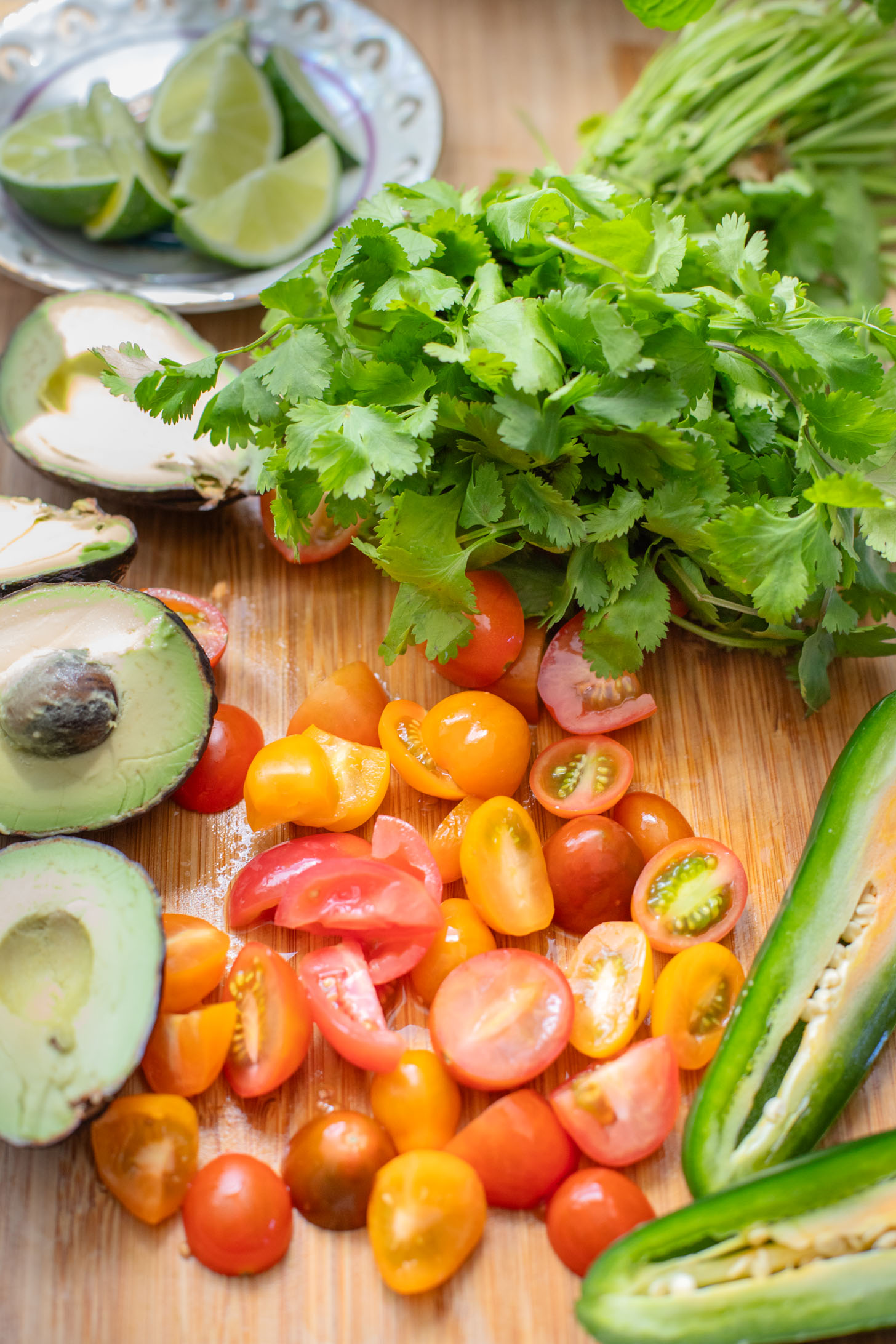 Quick & easy, these Simple Black Bean Tostadas are 100% vegan! Topped with a chunky avocado salsa and chipotle mayo | ThisSavoryVegan.com