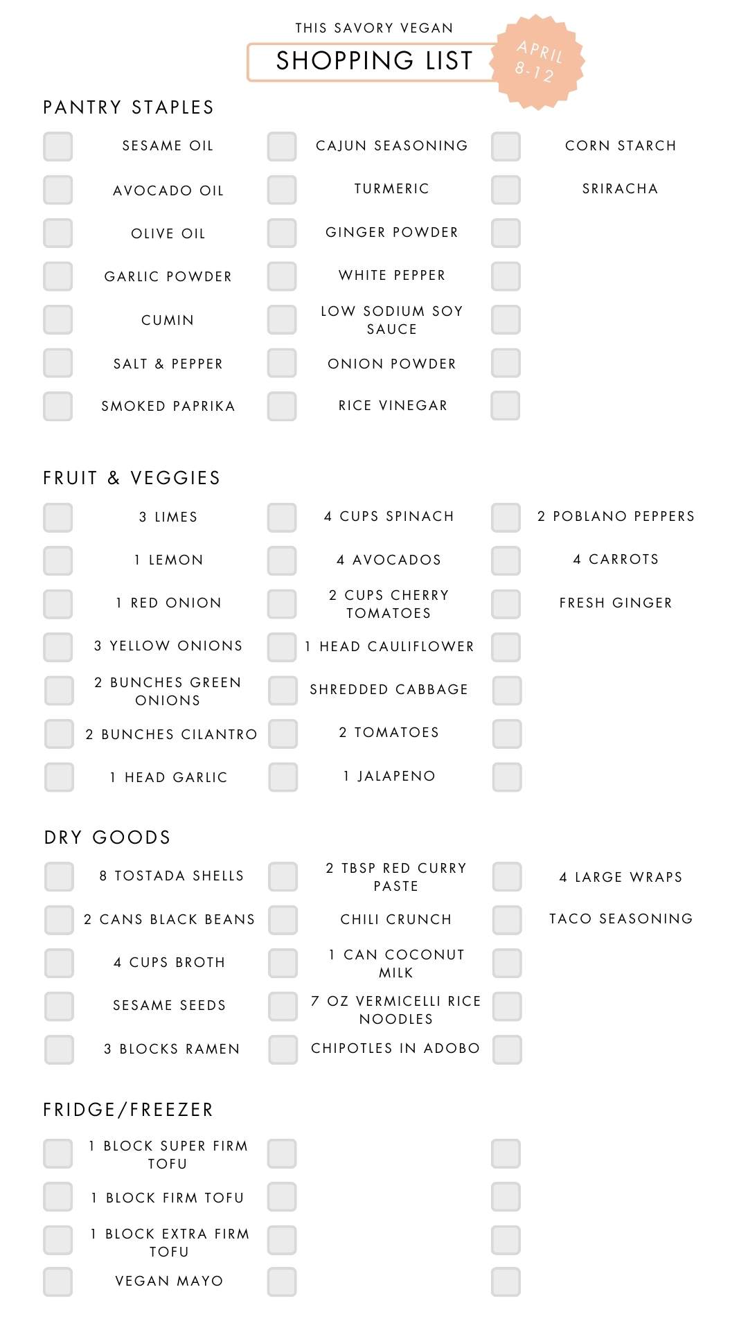Not sure what to make for dinner this week? I have you covered with 5 simple & delicious vegan dinner ideas! | Vegan Dinner Plan #254 | ThisSavoryVegan.com