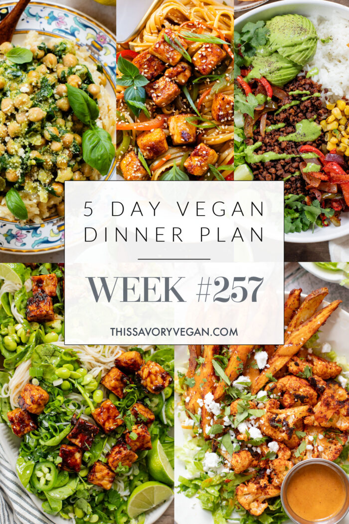 Weekly Vegan Dinner Plan #257 - This Savory Vegan