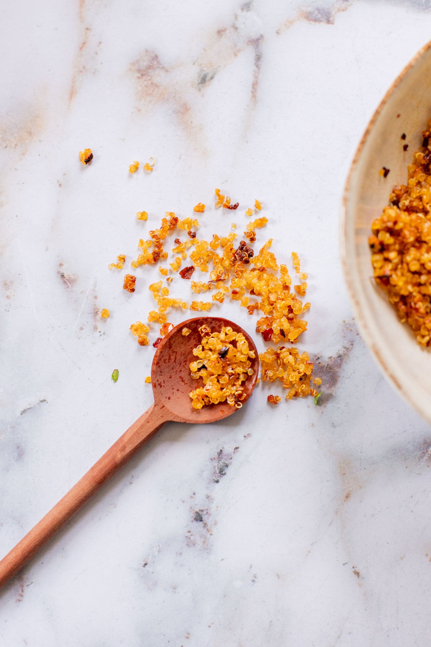 This Kale Taco Salad with Crispy Quinoa is my take on the Mendocino Farms recipe. A healthy and delicious vegan salad idea | ThisSavoryVegan.com