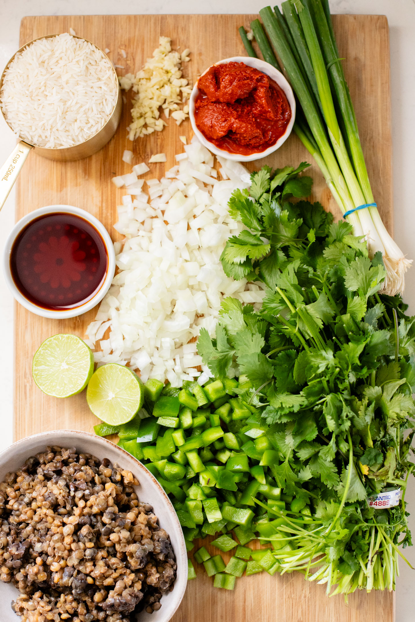 This One-Pot Curried Lentils & Rice is the perfect vegan weeknight dinner. Filled with Thai-inspired flavors and ready in 30 minutes | ThisSavoryVegan.com
