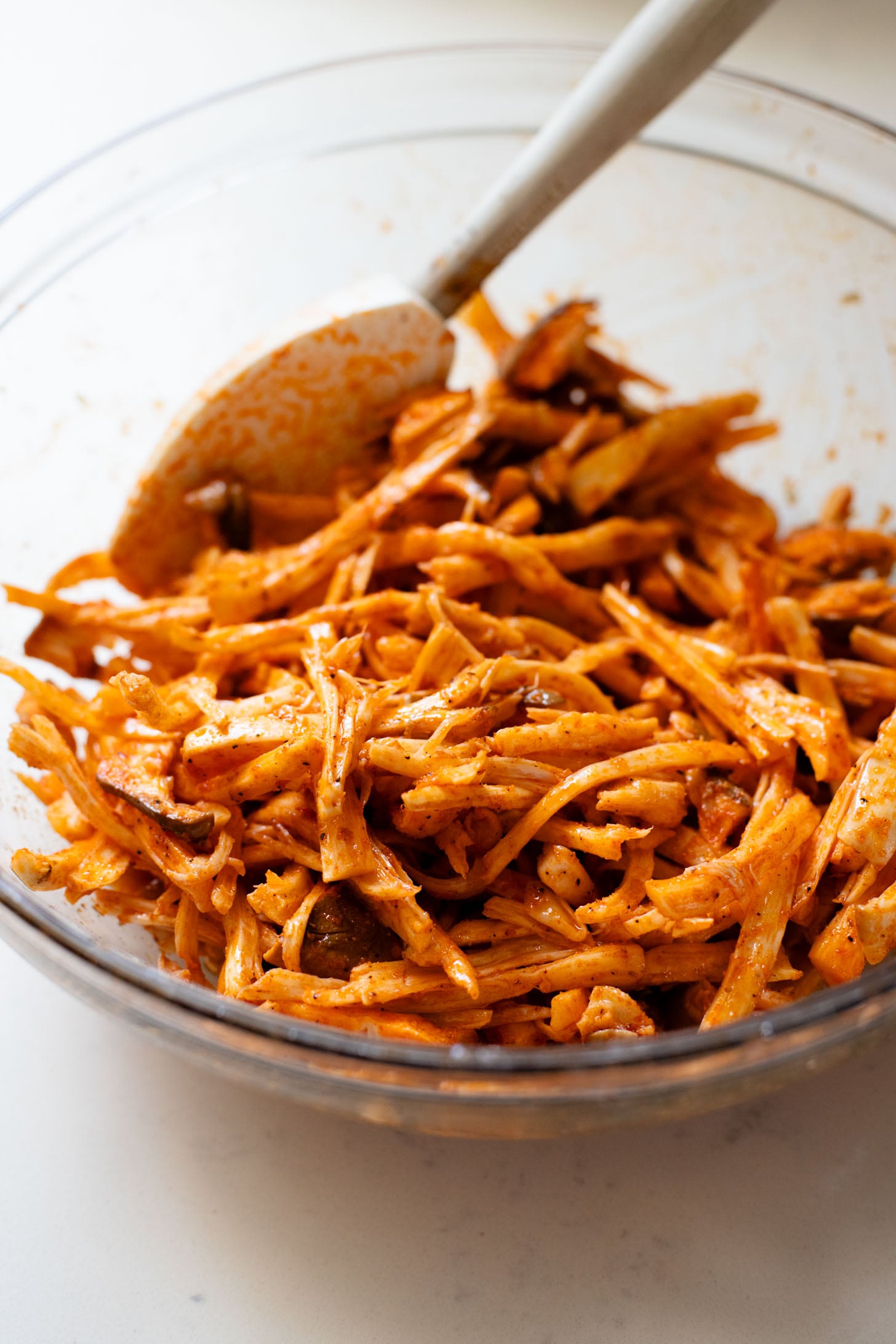 These Buffalo Oyster Mushroom Bowls are an easy vegan weeknight dinner! Layered with brown rice, black beans, crispy mushrooms & vegan ranch | ThisSavoryVegan.com