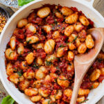 This Simple Tomato Basil Gnocchi is a rustic, 30-minute vegan dinner recipe that everyone will enjoy. Simple, delicious & easy | ThisSavoryVegan.com