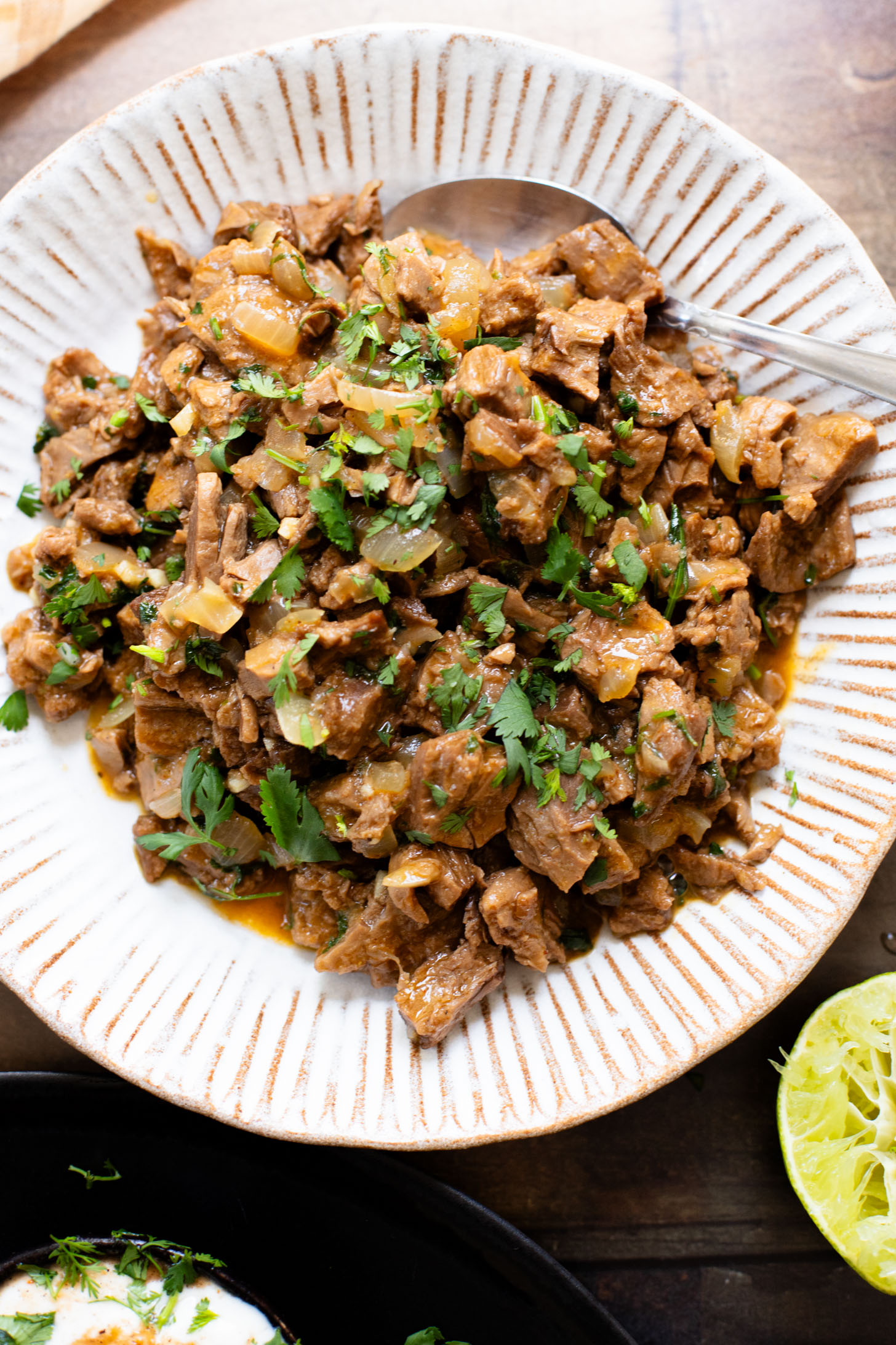 A no-fuss, easy vegan dinner - these Slow Cooker Vegan Steak Tacos are going to be on your weeknight rotation | ThisSavoryVegan.com
