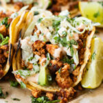 These Crispy Tofu Street Tacos are ready in 30 minutes, perfect for a vegan weeknight dinner. Packed with protein and taste AMAZING | ThisSavoryVegan.com