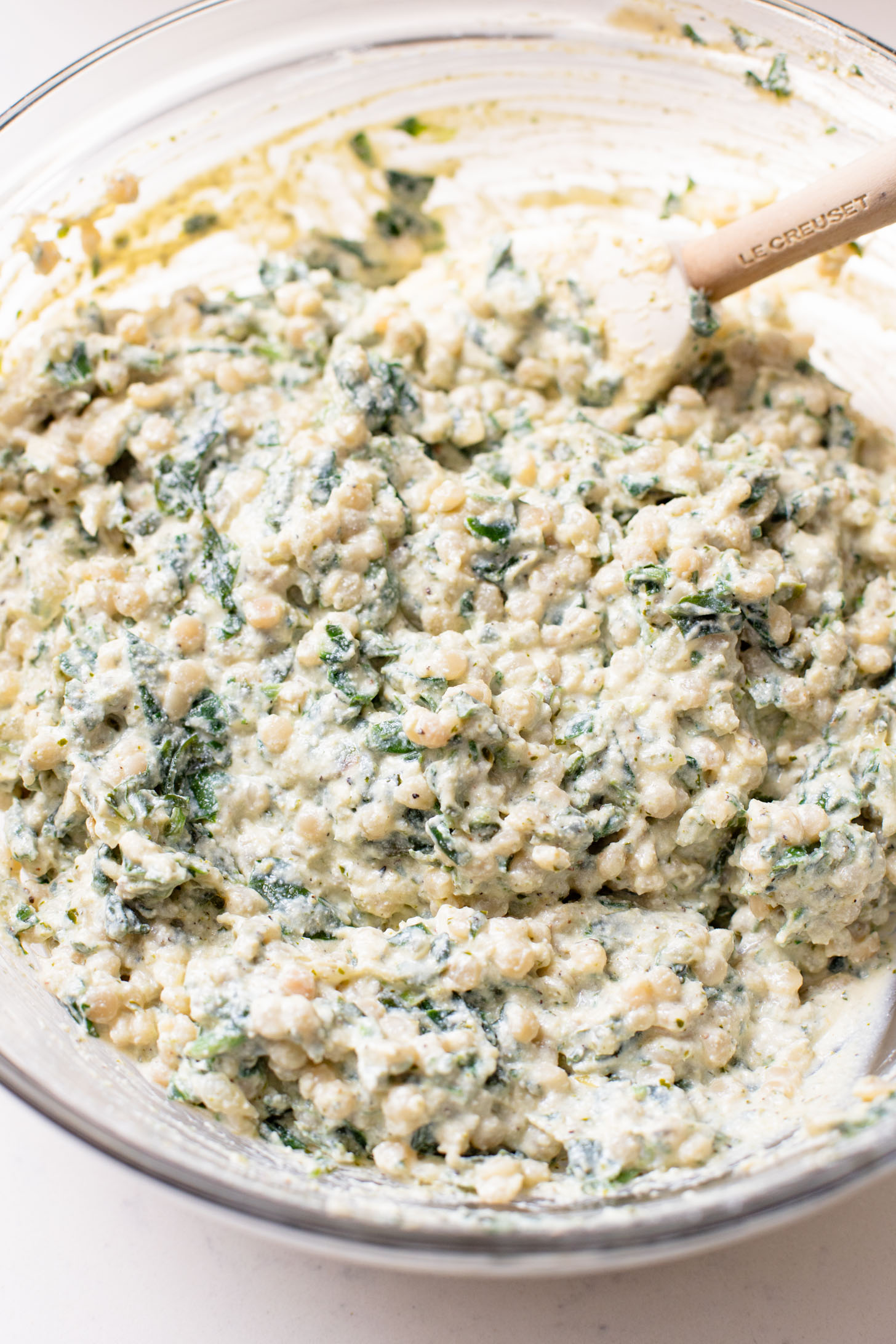 These Ricotta Couscous Stuffed Peppers are dairy-free, creamy deliciousness! A protein-packed vegan dinner idea | ThisSavoryVegan.com