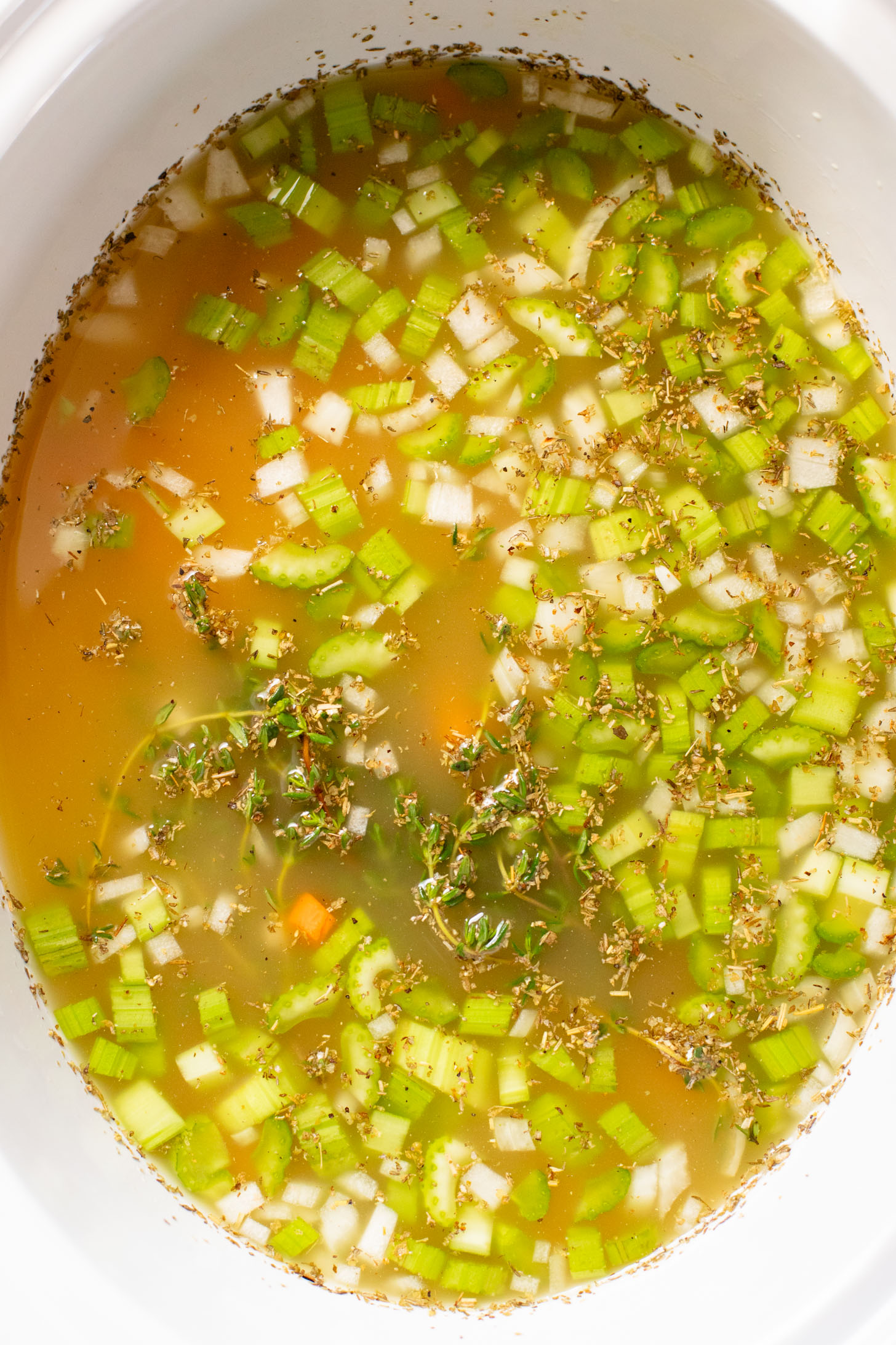 This Slow Cooker Chickpea Noodle Soup is comfort in a bowl. A vegan twist on chicken noodle soup...that tastes even better | ThisSavoryVegan.com