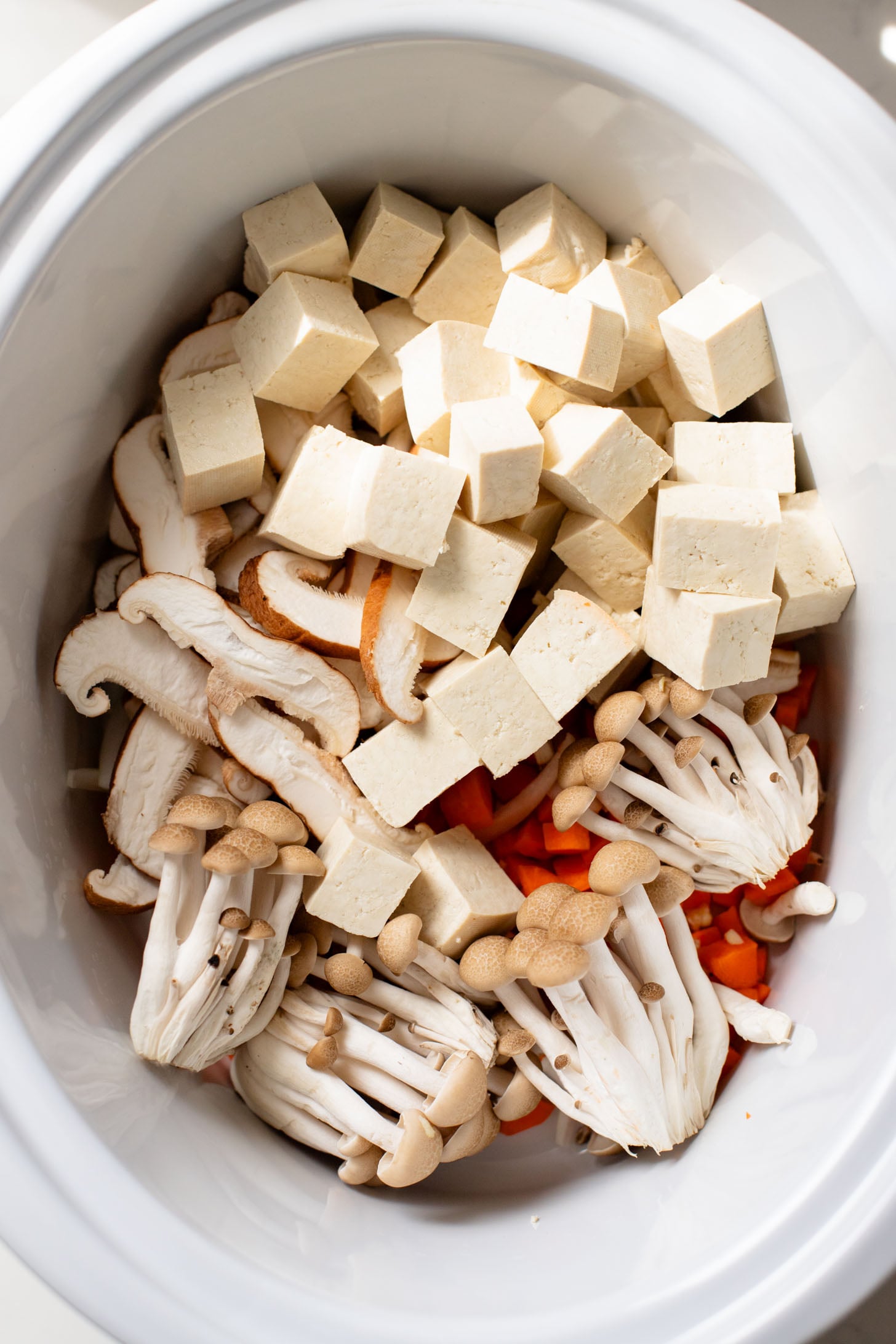 This Slow Cooker Vegan Ramen is a super easy way to make homemade ramen. Packed with veggies & tofu, this is a delicious dish | ThisSavoryVegan.com