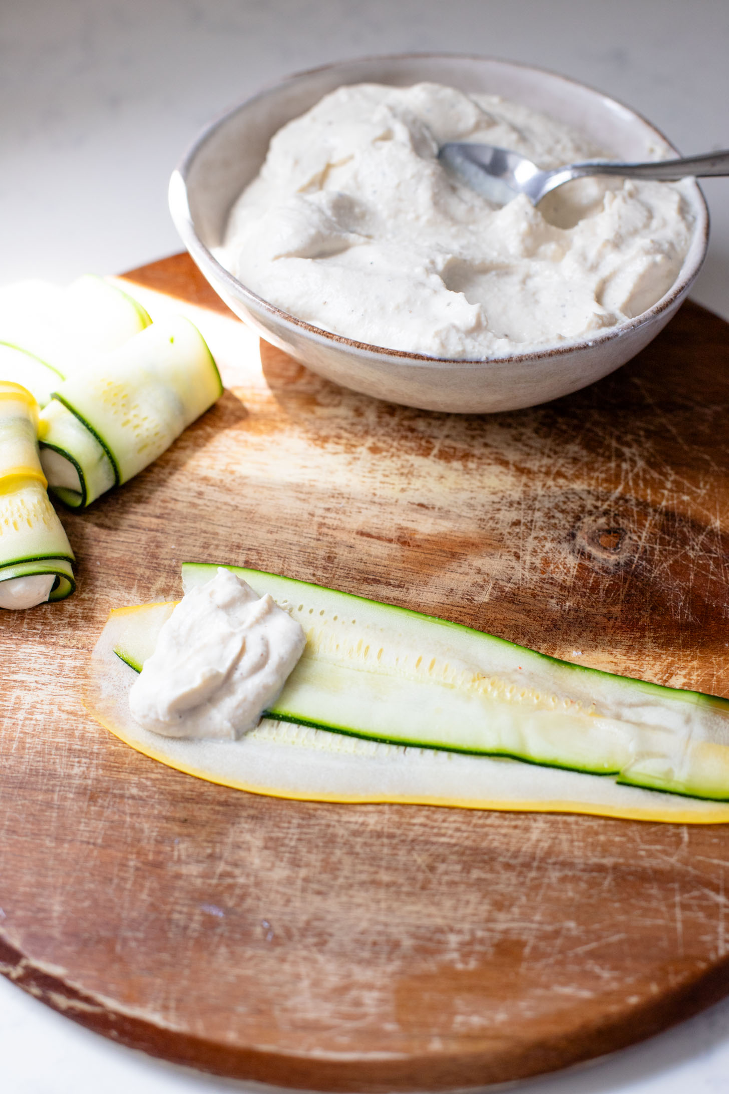 This Vegan Zucchini Involtini is perfect when you want pasta flavors without the carbs. Made with tofu ricotta & vegan sausage marinara | ThisSavoryVegan.com