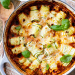 This Vegan Zucchini Involtini is perfect when you want pasta flavors without the carbs. Made with tofu ricotta & vegan sausage marinara | ThisSavoryVegan.com