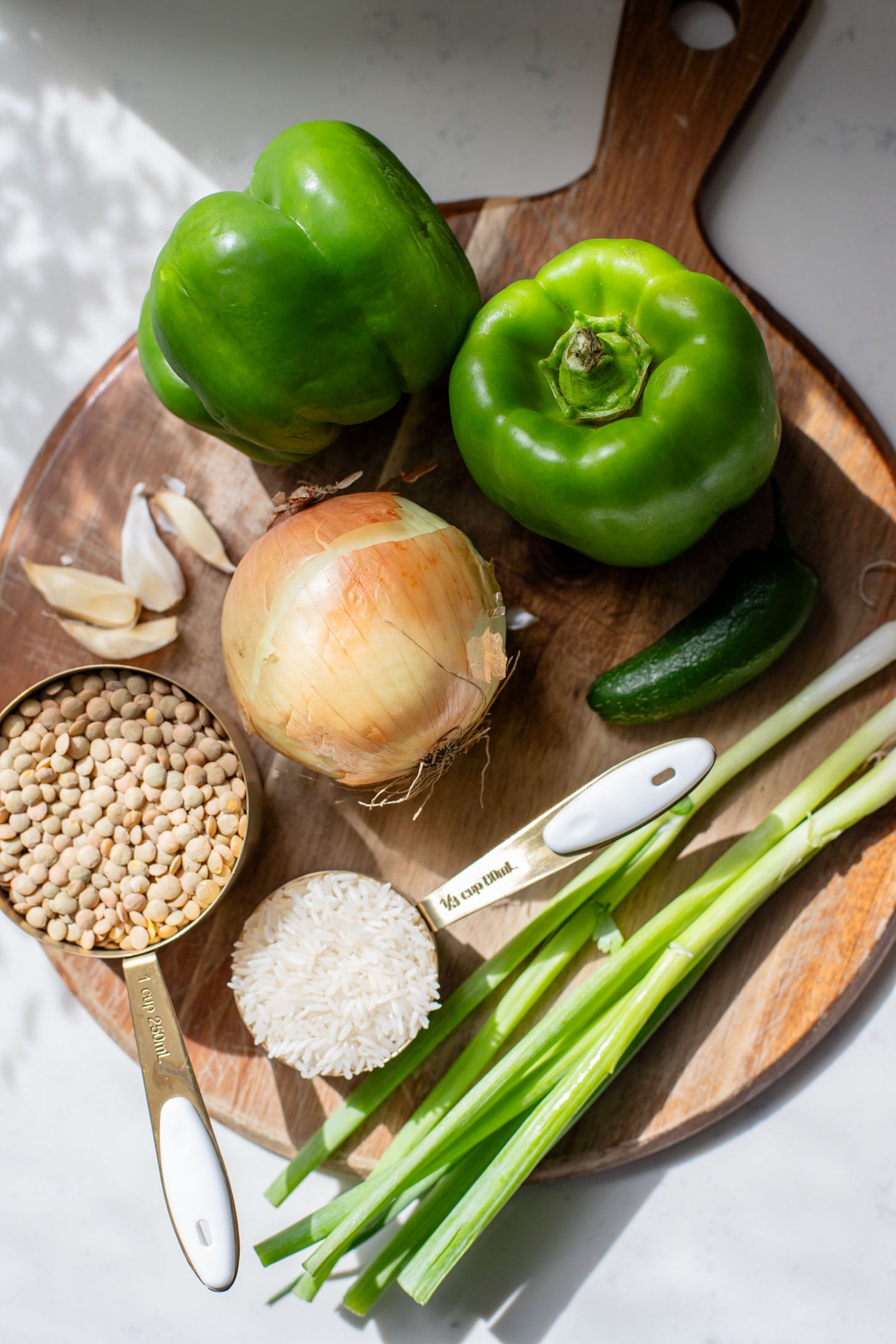 Cozy, comforting & healthy, this Lentil & Rice Enchilada Chili is the perfect one-pot vegan dinner! Perfect for meal prepped lunches | ThisSavoryVegan.com