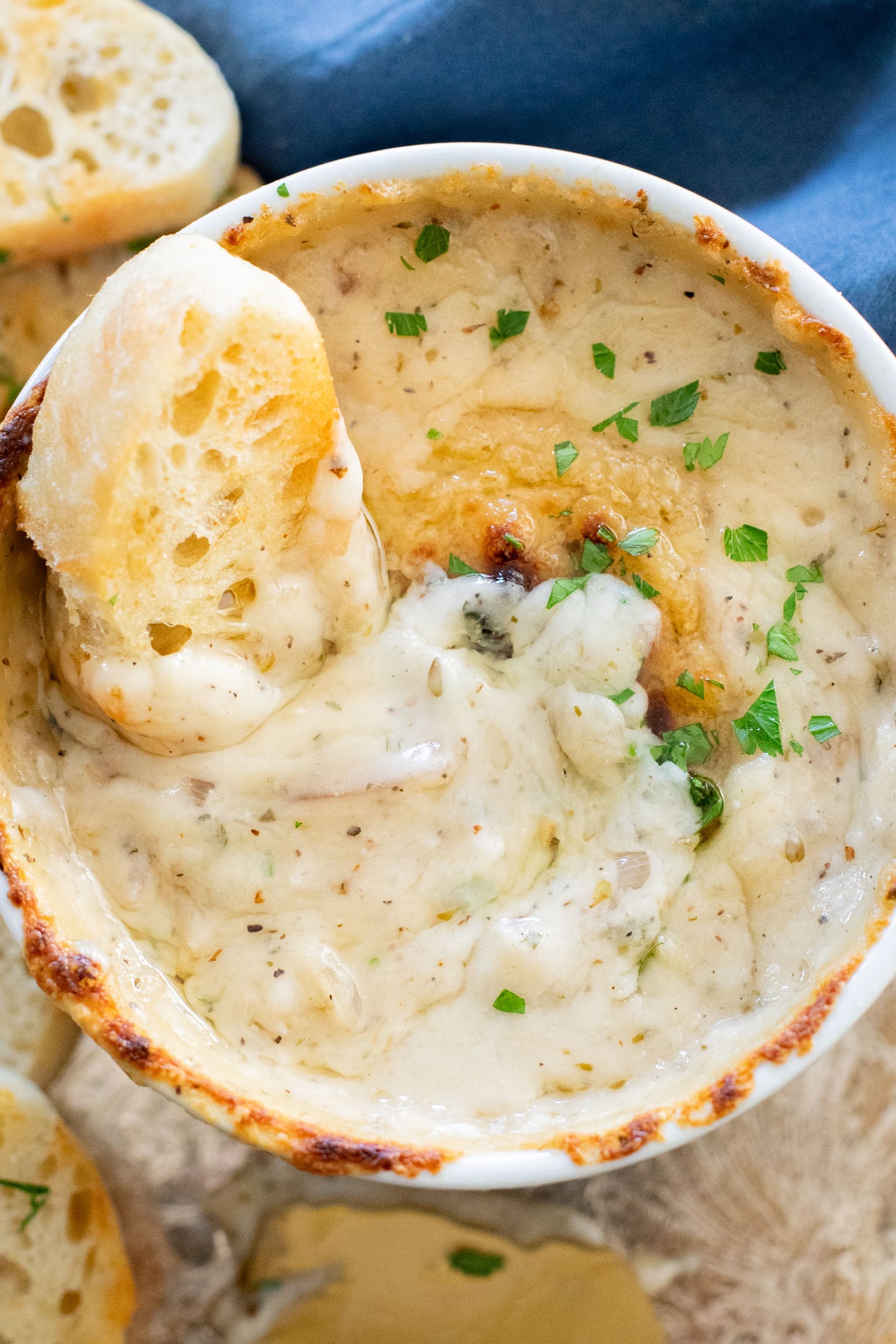 If you want to impress a crowd, bring this Vegan Caramelized Shallot Cheese Dip to your next party! It is the perfect vegan appetizer | ThisSavoryVegan.com