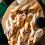 These Chocolate Cookie Butter Twists are the perfect holiday sweet treat. Dairy-free and totally tasty dessert idea | ThisSavoryVegan.com