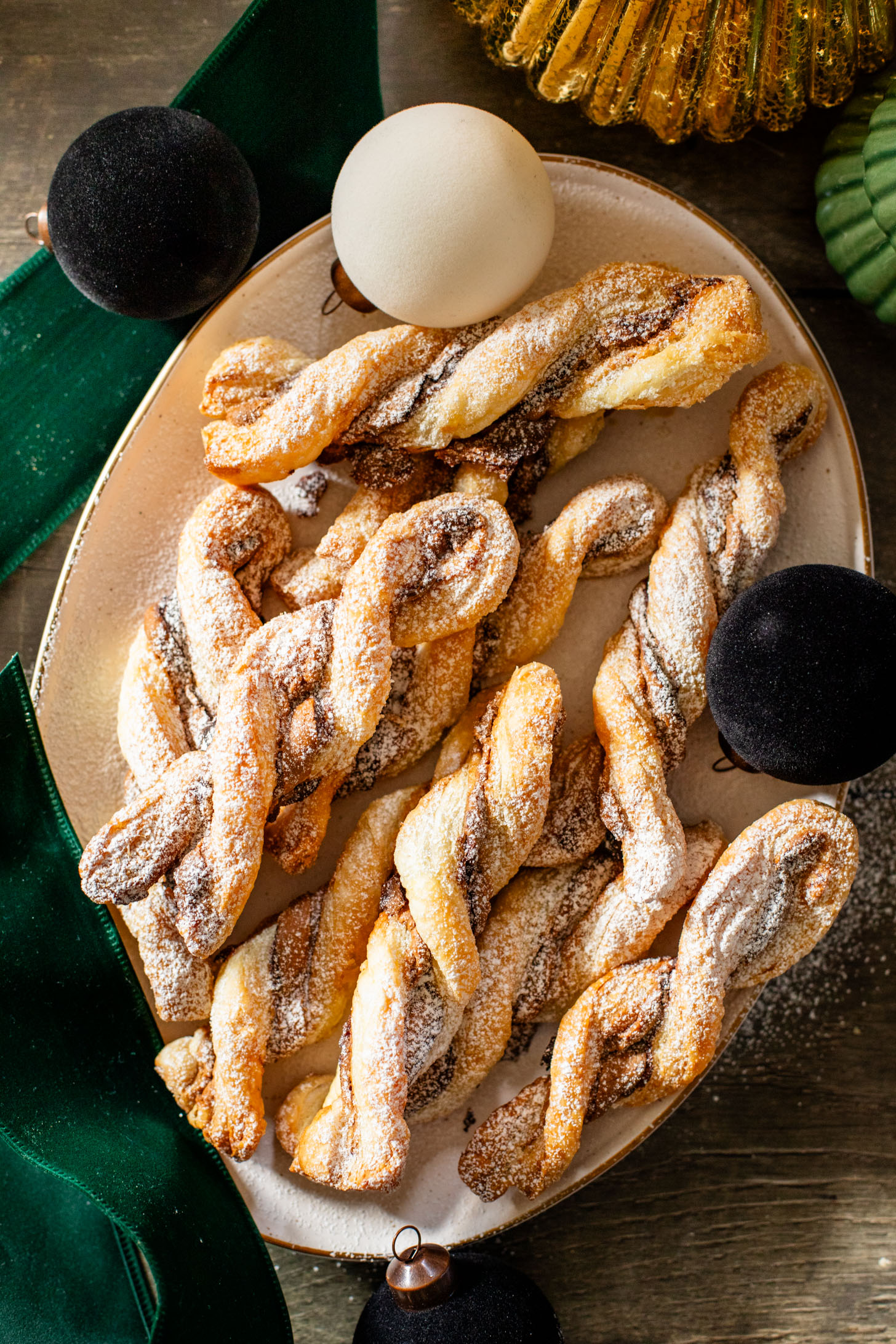These Chocolate Cookie Butter Twists are the perfect holiday sweet treat. Dairy-free and totally tasty dessert idea | ThisSavoryVegan.com