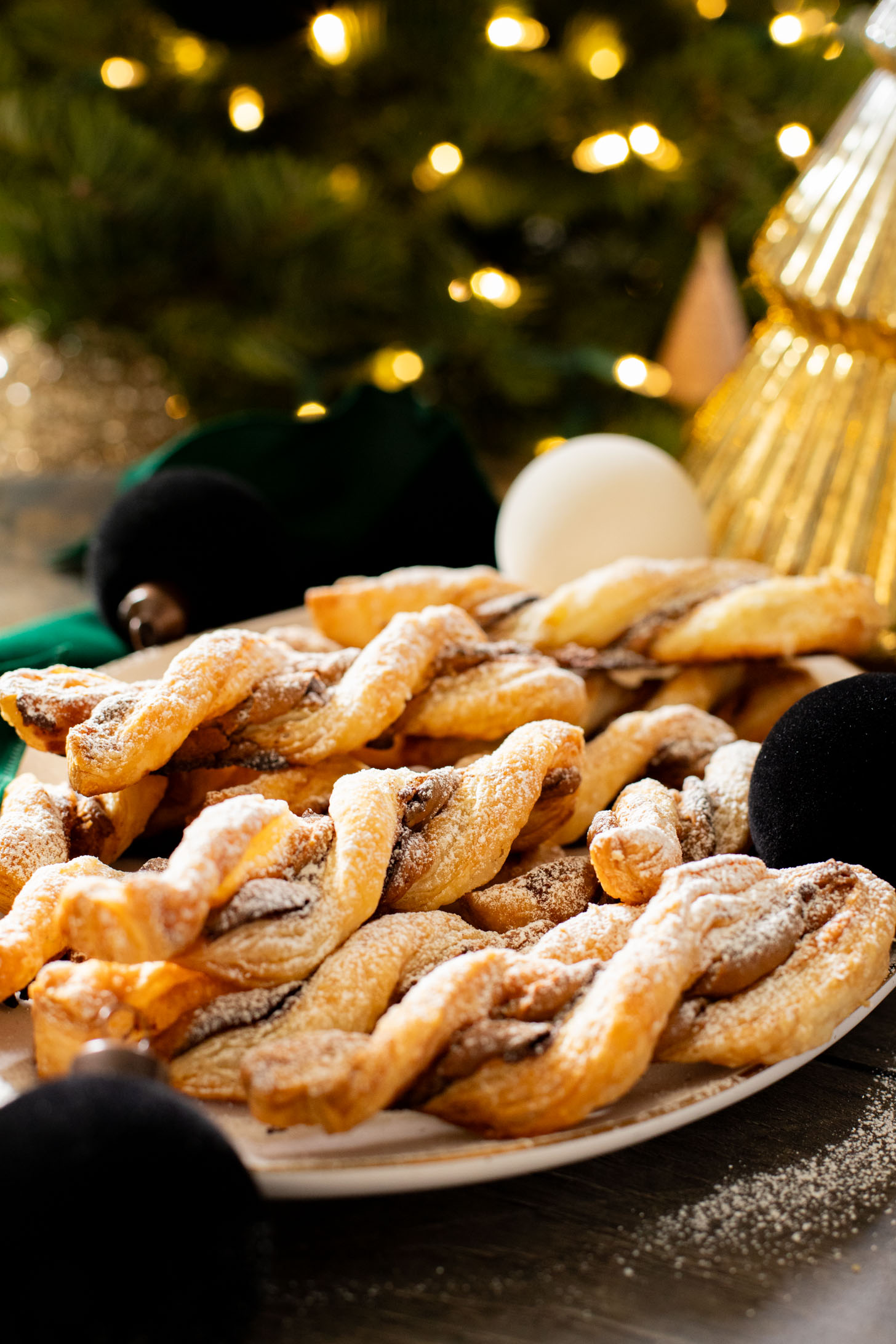 These Chocolate Cookie Butter Twists are the perfect holiday sweet treat. Dairy-free and totally tasty dessert idea | ThisSavoryVegan.com